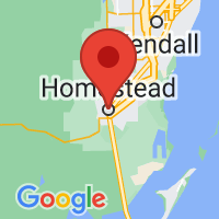 Map of Homestead, FL